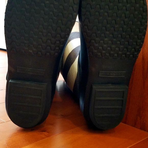 Authentic Burberry Birkback bias check rainboots size 37 EU - Picture 8 of 9